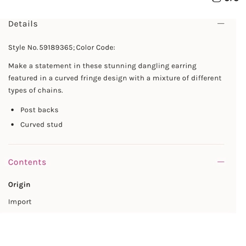 New Free People Studio 54 Drop Dangle Gold Fringe Earrings - Picture 4 of 8